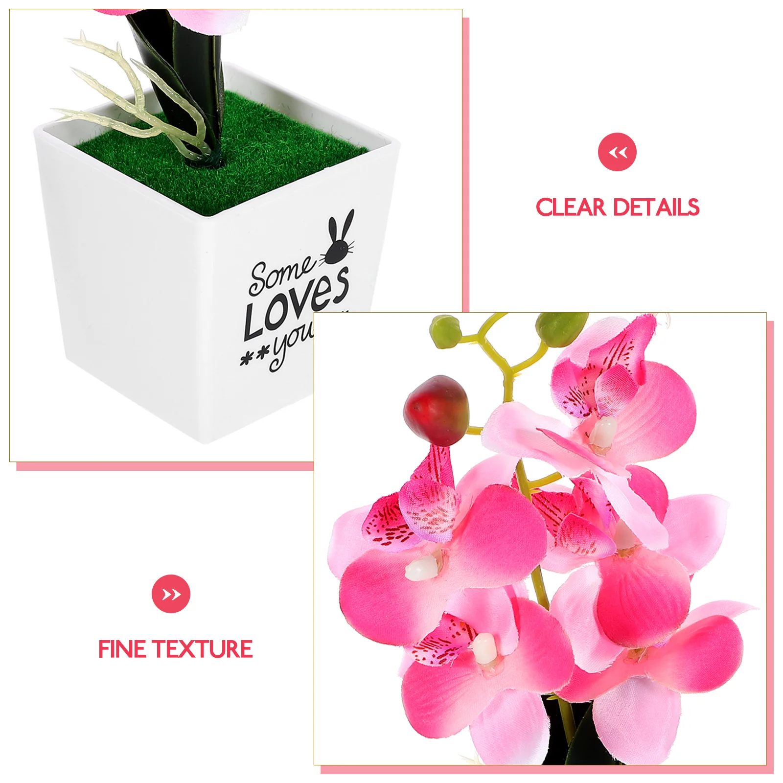 Artificial Phalaenopsis Unique Orchid Plastic Plant Potted Tabletop Fake Bonsai Faux Home Office Bedroom Decor Artificial Plant
Artificial Phalaenopsis Unique Orchid Plastic Plant Potted Tabletop Fake Bonsai Faux Home Office Bedroom Decor Artificial Plant