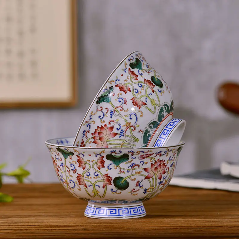 Jingdezhen ceramics pastel lotus antique bowl Chinese household soup bowl столовый сервиз тарелок корейская посуда
Jingdezhen ceramics pastel lotus antique bowl Chinese household soup bowl столовый сервиз тарелок корейская посуда