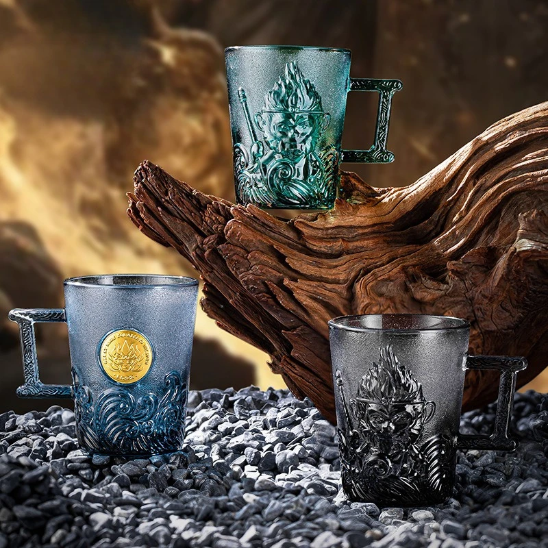 Creative Wukong Relief Glass Cup, High-value Couple Coffee Cup, Thick Milk Cups with Handle Wine Glasses, Cool Bar Whiskey Glass
Creative Wukong Relief Glass Cup, High-value Couple Coffee Cup, Thick Milk Cups with Handle Wine Glasses, Cool Bar Whiskey Glass