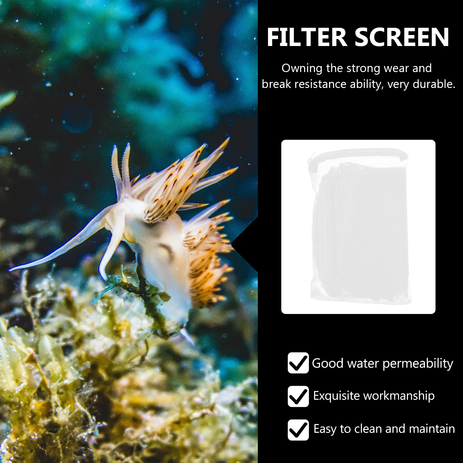 10Pcs Filter Material Mesh Bags Durable Aquarium Storage Pouches with Zipper for Fish Tank Filtration Accessories 
10Pcs Filter Material Mesh Bags Durable Aquarium Storage Pouches with Zipper for Fish Tank Filtration Accessories