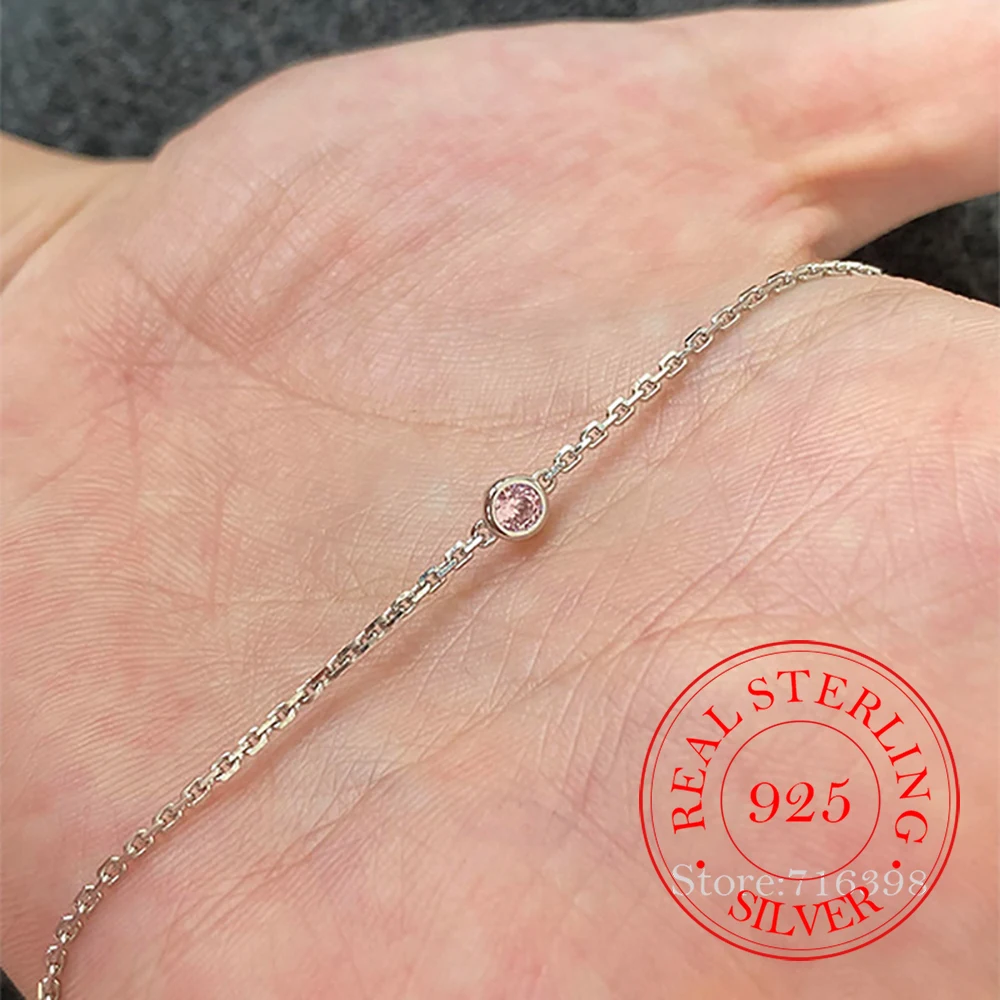 Женские модные украшения из стерлингового серебра 925 пробы, роскошный браслет-цепочка с розовым цирконием и кристаллами для женщин, подарок на свадьбу или вечеринку
Женские модные украшения из стерлингового серебра 925 пробы, роскошный браслет-цепочка с розовым цирконием и кристаллами для женщин, подарок на свадьбу или вечеринку