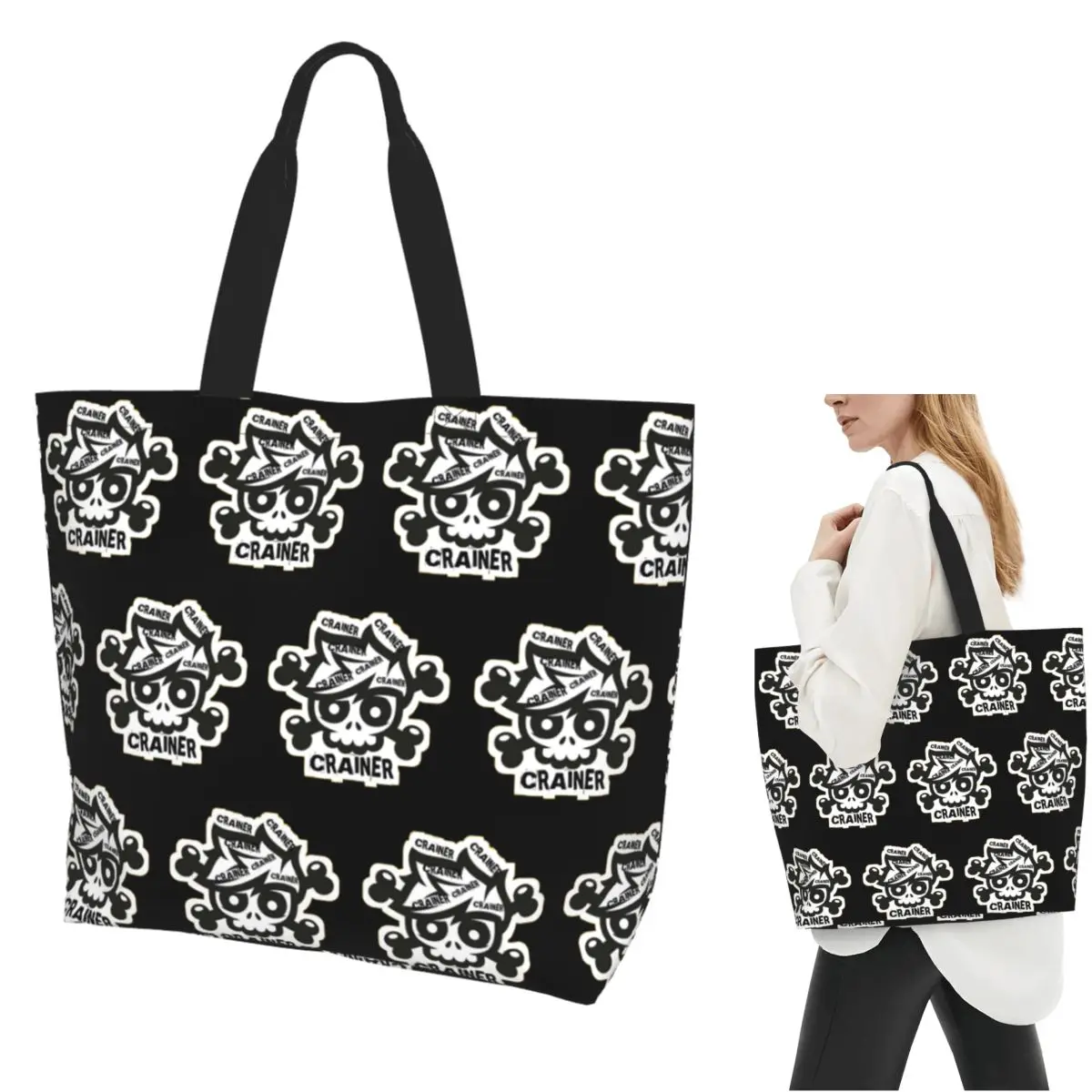 Crainer Shopping Tote Bag Canvas Large Capacity Shoulder Bags Shopper Grocery Handbag for Women
Crainer Shopping Tote Bag Canvas Large Capacity Shoulder Bags Shopper Grocery Handbag for Women