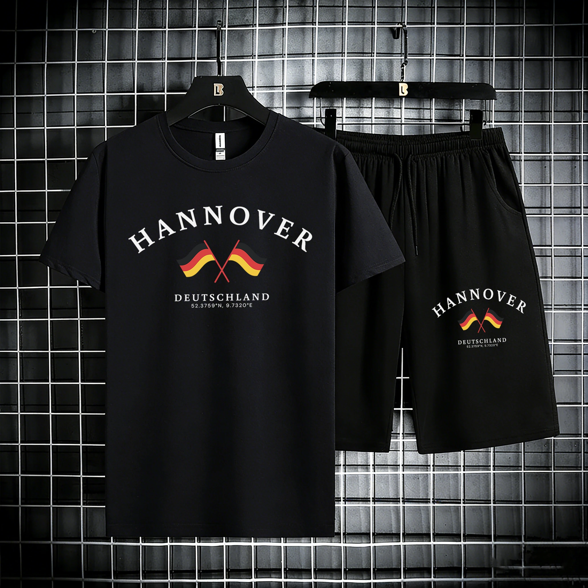 Hannover Deutschland Prints Male Cotton Summer Classic T Shirt Set Cool Simple Tee & Shorts Pocket All-Match Bottom Casual Pants
Hannover Deutschland Prints Male Cotton Summer Classic T Shirt Set Cool Simple Tee & Shorts Pocket All-Match Bottom Casual Pants
