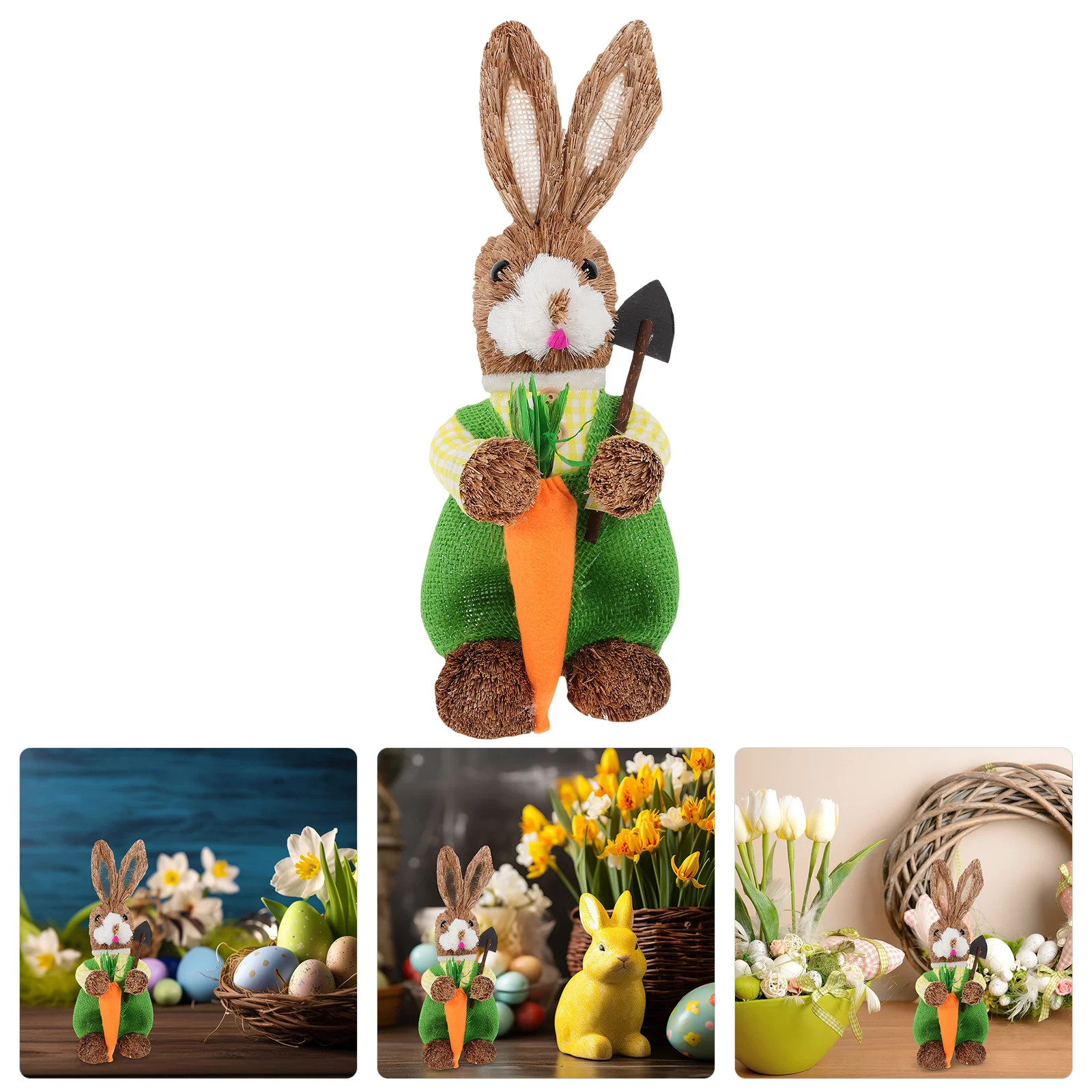 Easter Straw Rabbit Decoration Handwoven Bunny Craft Lightweight Decorative Sculpture for Home Party Gift Living Room Table
Easter Straw Rabbit Decoration Handwoven Bunny Craft Lightweight Decorative Sculpture for Home Party Gift Living Room Table