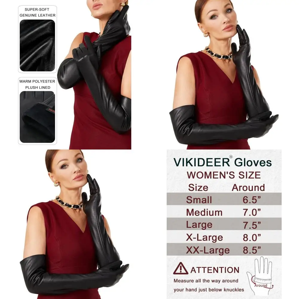 Роскошные женские длинные кожаные перчатки на плюшевой подкладке с полным сенсорным управлением для вечерних мероприятий и художественных нарядов, 23,6
Роскошные женские длинные кожаные перчатки на плюшевой подкладке с полным сенсорным управлением для вечерних мероприятий и художественных нарядов, 23,6