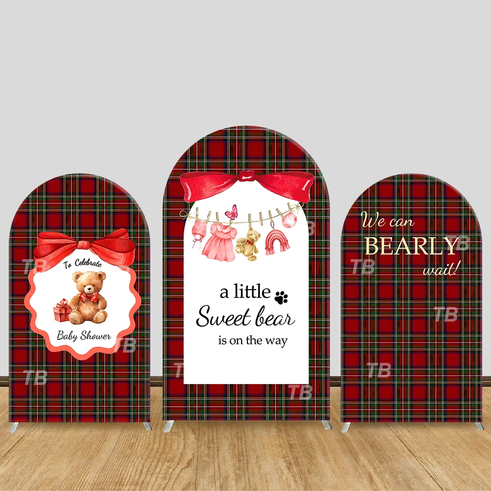 A Little Sweet Bear Plaid Arch Backdrop Cover Warm Scene For Baby Shower Party Cute Teddy Bear Theme Photo Booth Decor Prop
A Little Sweet Bear Plaid Arch Backdrop Cover Warm Scene For Baby Shower Party Cute Teddy Bear Theme Photo Booth Decor Prop