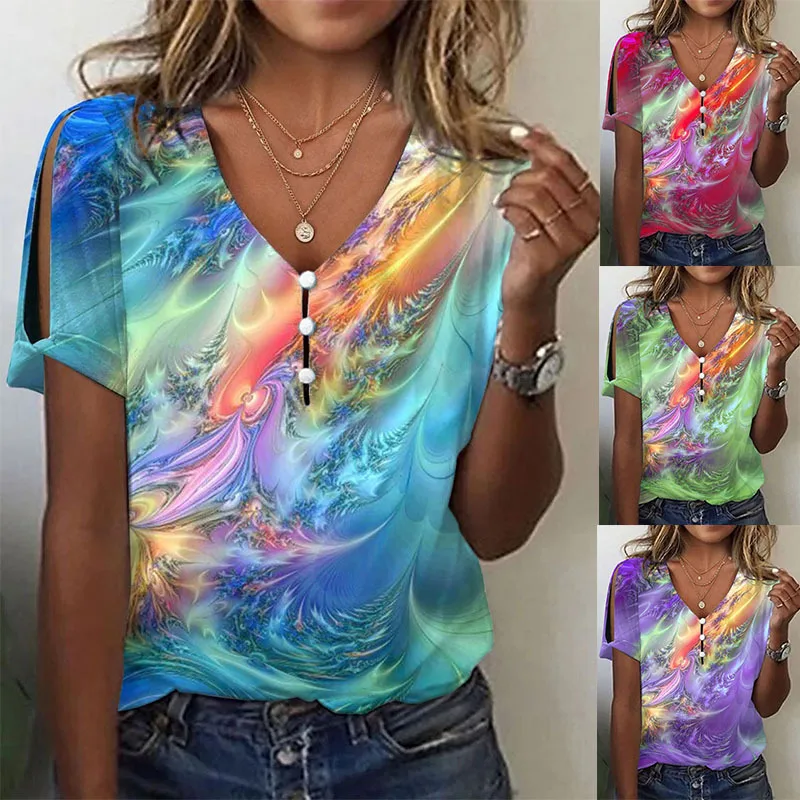 Women's 2023 Summer New Tie Dyed Short Sleeve T-shirt Top Fashion Casual High Street Versatile Tops Lady & Female Clothing
Women's 2023 Summer New Tie Dyed Short Sleeve T-shirt Top Fashion Casual High Street Versatile Tops Lady & Female Clothing