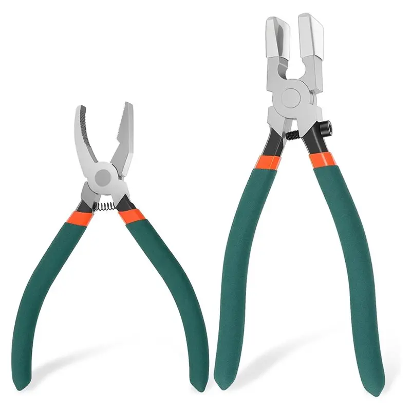 MAKE-2-Piece Professional Glass Cutting & Breaking Pliers Kit For Stained Glass And Mosaics
MAKE-2-Piece Professional Glass Cutting & Breaking Pliers Kit For Stained Glass And Mosaics