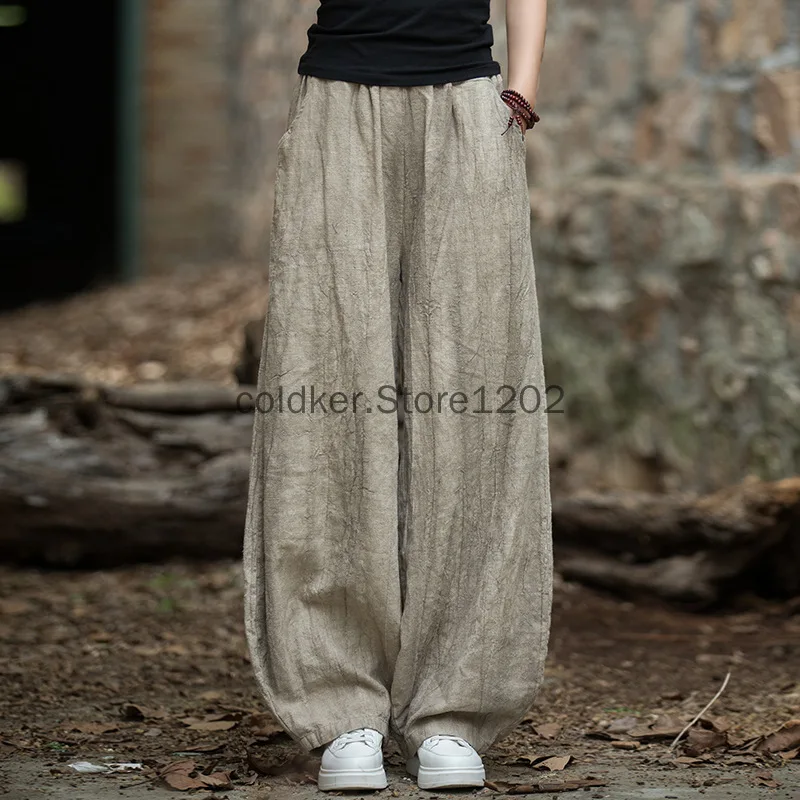 Women's Casual Cotton Linen Baggy Pants with Elastic Waist Relax Fit Lantern Trouser 2025 Beach Travel Vacation Outfits
Women's Casual Cotton Linen Baggy Pants with Elastic Waist Relax Fit Lantern Trouser 2025 Beach Travel Vacation Outfits