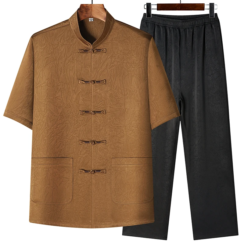 Short-Sleeve shirts +Trousers Chinese Style Suit Men's High-Quality Fashion Trend Comfortable Breathable Casual Two-Piece Set
Short-Sleeve shirts +Trousers Chinese Style Suit Men's High-Quality Fashion Trend Comfortable Breathable Casual Two-Piece Set