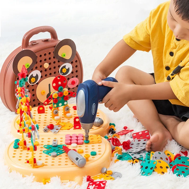 Baby Puzzle Assembling Toys Toolbox Electric Screwdriver Screw Repair Children Repair Kit Educational Toy
Baby Puzzle Assembling Toys Toolbox Electric Screwdriver Screw Repair Children Repair Kit Educational Toy
