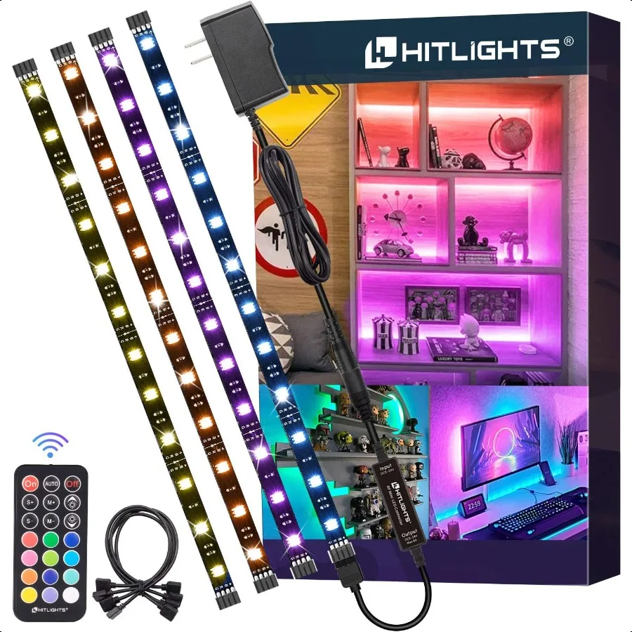 LED Strip Lights 4 PreCut 1ft 4ft Small Light Strips Dimmable RGB 5050 Color Changing LED Tape Light with Remote and ULListed A
LED Strip Lights 4 PreCut 1ft 4ft Small Light Strips Dimmable RGB 5050 Color Changing LED Tape Light with Remote and ULListed A