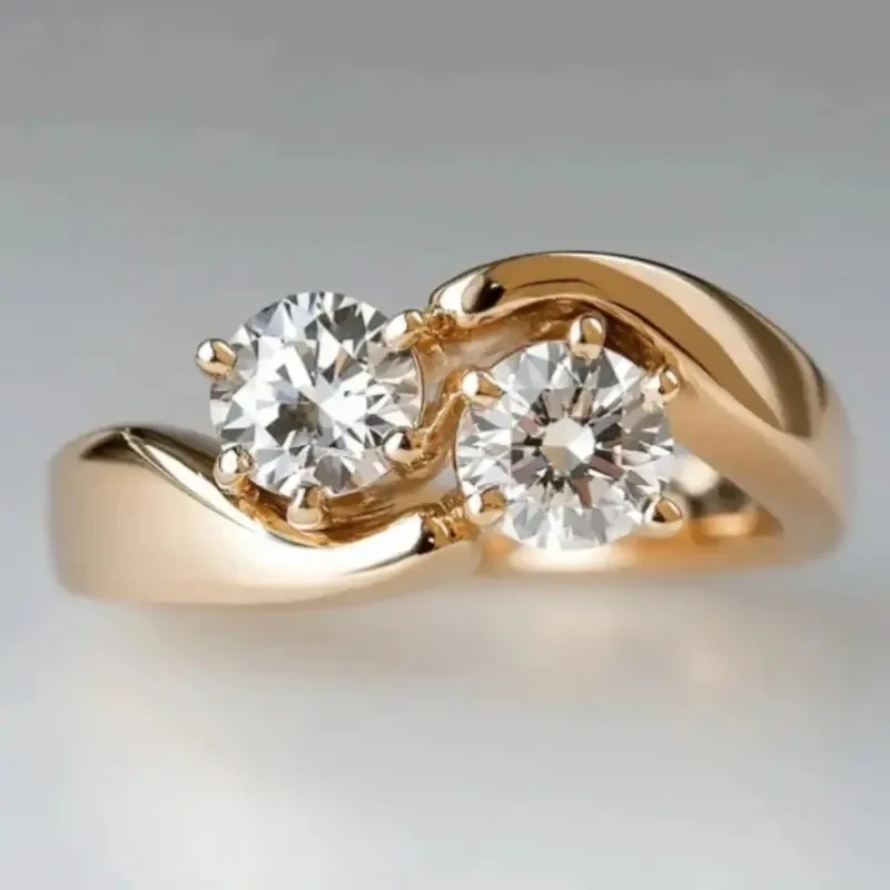 Gorgeous Inlaid White CZ Women's Ring Dazzling Gold Color Geometry Daily Wear Party Jewelry Anniversary Gift
Gorgeous Inlaid White CZ Women's Ring Dazzling Gold Color Geometry Daily Wear Party Jewelry Anniversary Gift