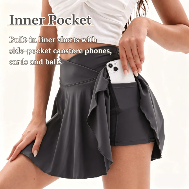 Women's Casual High Waisted Tennis Golf Short Skirt Pants.Light And Flowing High-Elasticity Breathable Summer Sports Activewear
Women's Casual High Waisted Tennis Golf Short Skirt Pants.Light And Flowing High-Elasticity Breathable Summer Sports Activewear