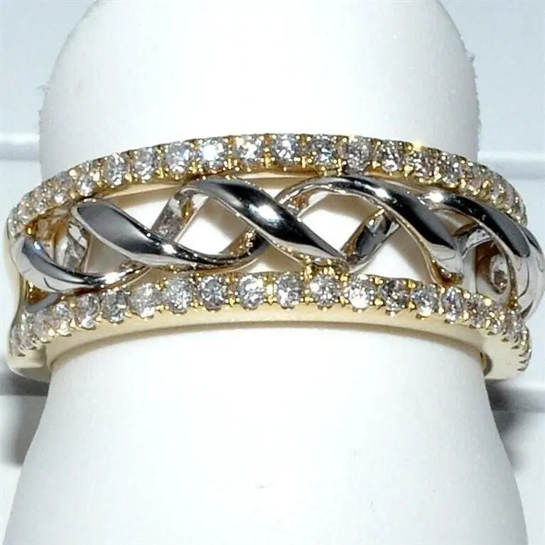 22 NEW Charm Double Row Hollow Wave Shaped Gold Color Rings for Women Girls Gift Rhinestone Twist Rope Midi Jewelry Wholesale
22 NEW Charm Double Row Hollow Wave Shaped Gold Color Rings for Women Girls Gift Rhinestone Twist Rope Midi Jewelry Wholesale