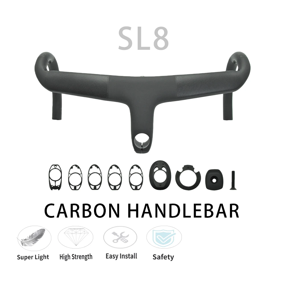 SL8 Carbon Road Bike Handlebar Internal Cable Routing Lightweight High-Strength Bicycle Accessories
SL8 Carbon Road Bike Handlebar Internal Cable Routing Lightweight High-Strength Bicycle Accessories