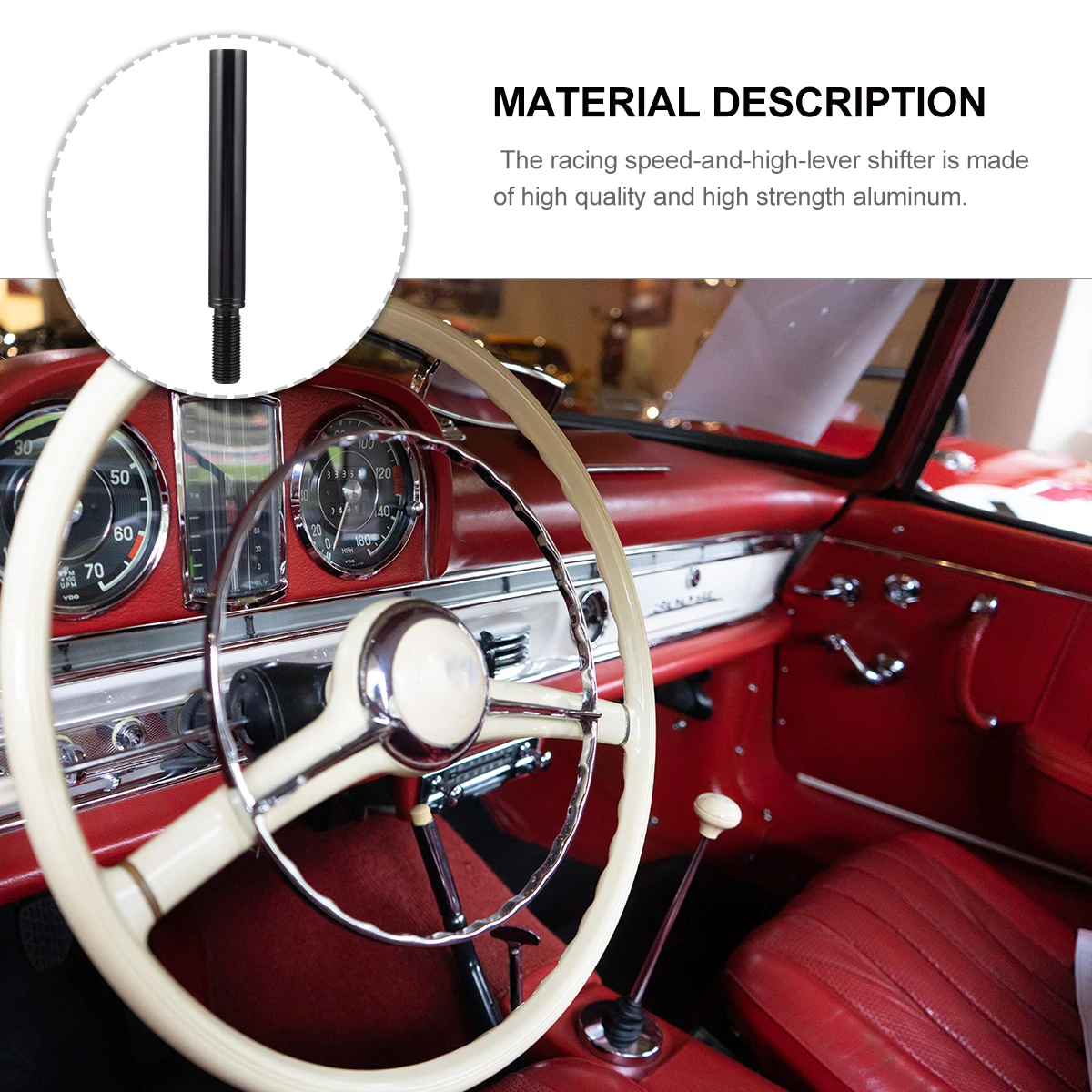 Gear Rod Extension Shifter Extender Car Lever Aluminum Alloy Handle Corrosion Durable Faster Operation Driving Feel Lever Knob
Gear Rod Extension Shifter Extender Car Lever Aluminum Alloy Handle Corrosion Durable Faster Operation Driving Feel Lever Knob
