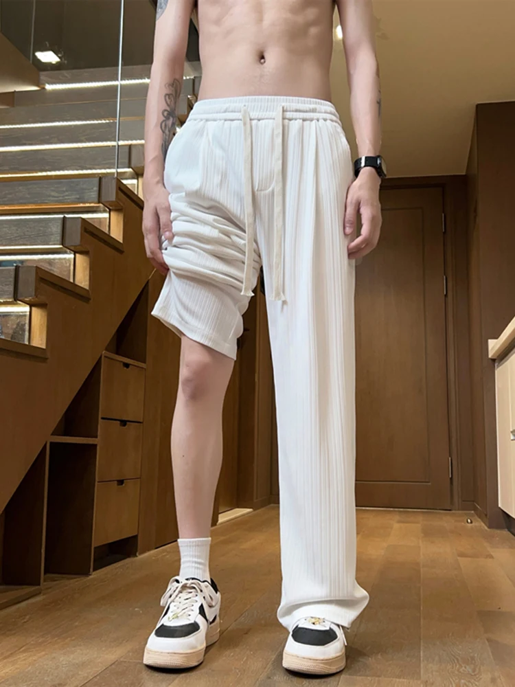 Men's Summer Thin Ice Silk Casual Pants Quick Dry Straight Leg Loose Fit Fashionable Versatile Lightweight Breathable Shorts
Men's Summer Thin Ice Silk Casual Pants Quick Dry Straight Leg Loose Fit Fashionable Versatile Lightweight Breathable Shorts