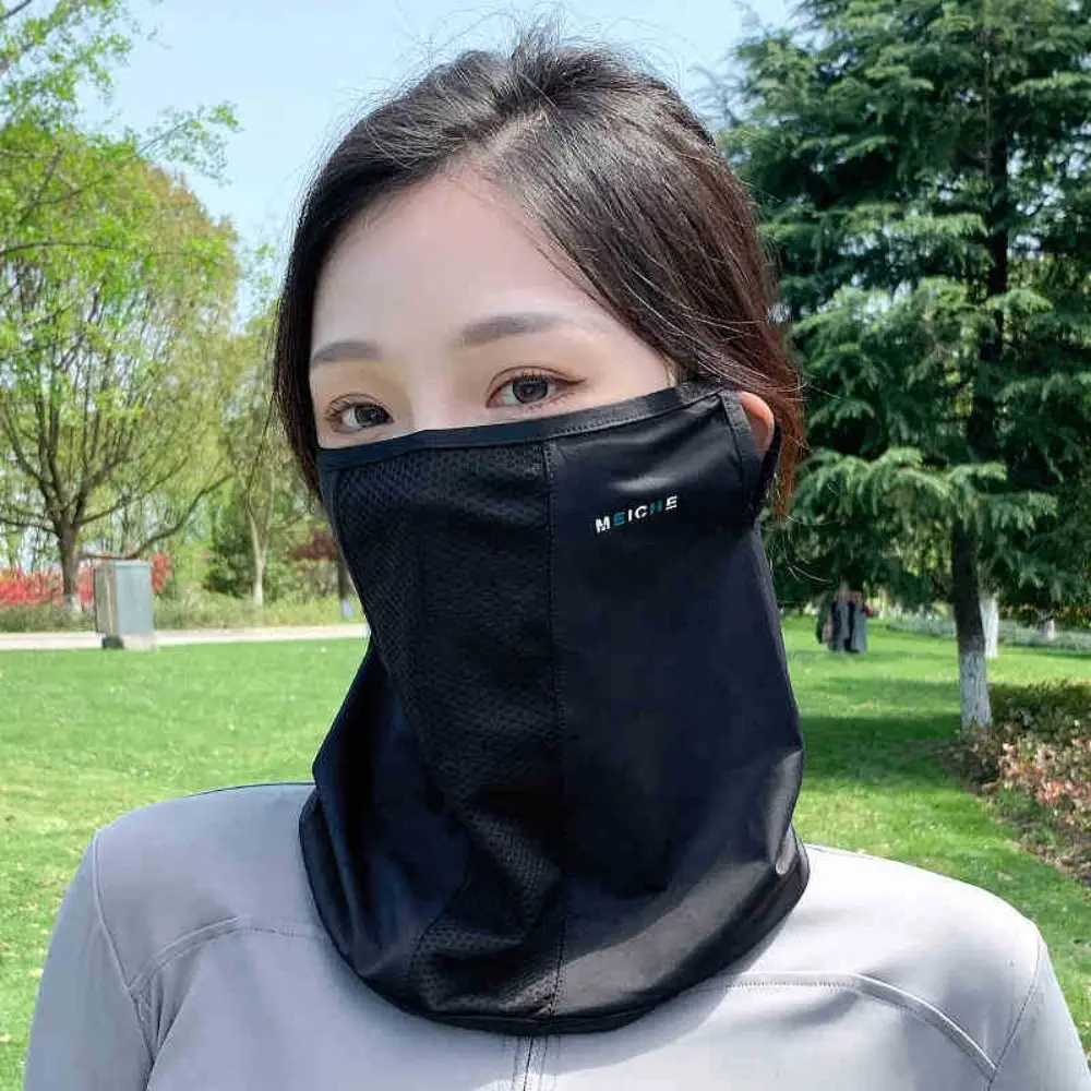 Adjustable Solid Color Sunscreen Face Cover Eye Protection Neck Protector Ice Silk Mask Scarves UV Protection Veil Women/Girls
Adjustable Solid Color Sunscreen Face Cover Eye Protection Neck Protector Ice Silk Mask Scarves UV Protection Veil Women/Girls