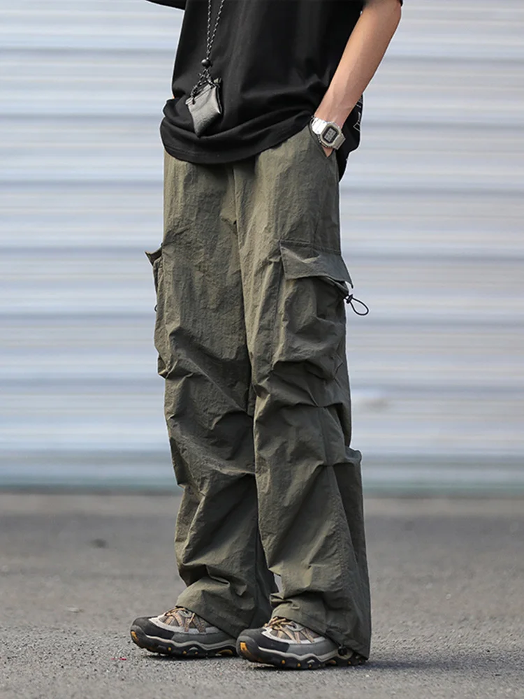 Parachute Work Pants Men's Summer Thin Qui Dry Casual Loose Straight Leg Long Trousers Faionable Retro Japanese Sle
Parachute Work Pants Men's Summer Thin Qui Dry Casual Loose Straight Leg Long Trousers Faionable Retro Japanese Sle