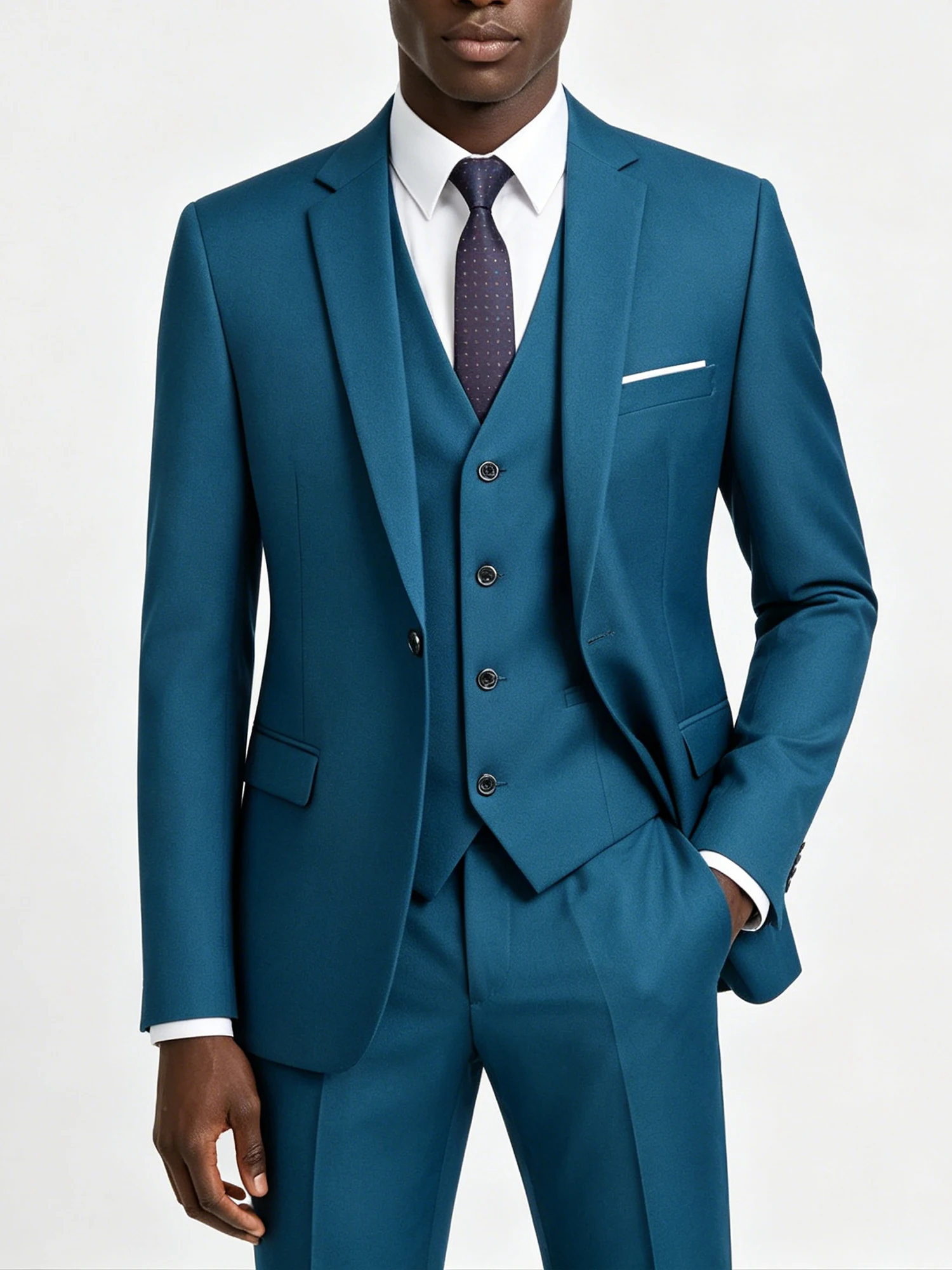18 Color ( Jacket + Vest + Pants ) Boutique Solid Color Men's Official Business Suit Bride's Wedding Dress Party Male Suit
18 Color ( Jacket + Vest + Pants ) Boutique Solid Color Men's Official Business Suit Bride's Wedding Dress Party Male Suit