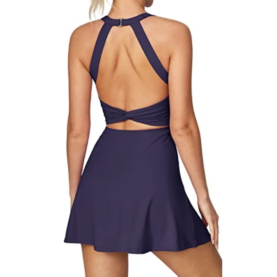 Heathyoga Tennis Dress with Built in Shorts and Bra Athletic Dress for Women Summer Cut Out Twisted Golf Workout Dress
Heathyoga Tennis Dress with Built in Shorts and Bra Athletic Dress for Women Summer Cut Out Twisted Golf Workout Dress