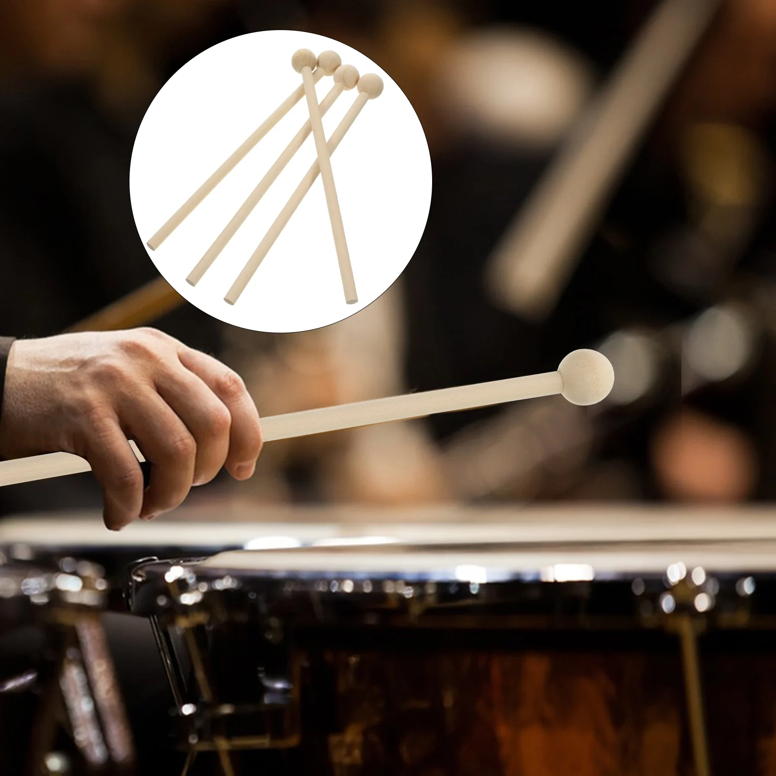 4 Pcs Accessories for Percussion Instruments Music Mallets Drumstick Wooden Sticks Hammer Xylophone Articulation
4 Pcs Accessories for Percussion Instruments Music Mallets Drumstick Wooden Sticks Hammer Xylophone Articulation