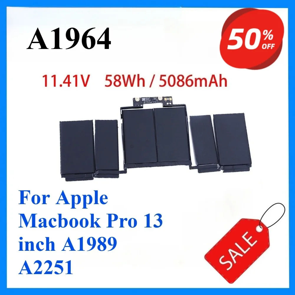 A1964 Laptop Battery For MacBook Pro 13 Inch A1989 (Mid 2018 2019) A2251 (2020) EMC 3214 3358 3348
A1964 Laptop Battery For MacBook Pro 13 Inch A1989 (Mid 2018 2019) A2251 (2020) EMC 3214 3358 3348