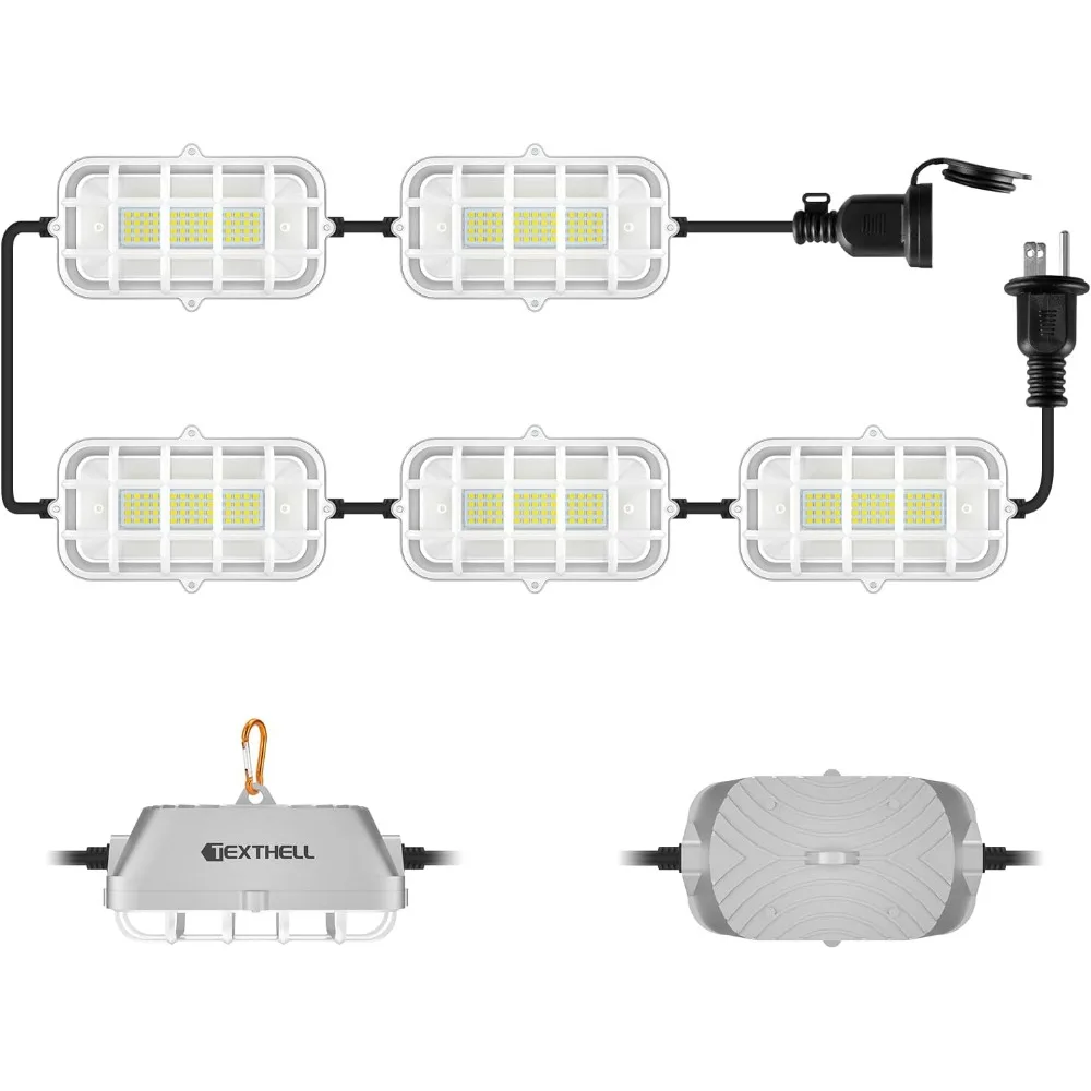 50ft LED Work String Lights 150W 15000LM Connectable Weatherproof for Construction Warehouse Garage RV Indoor Outdoor
50ft LED Work String Lights 150W 15000LM Connectable Weatherproof for Construction Warehouse Garage RV Indoor Outdoor