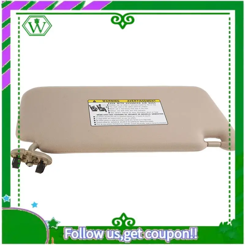AC34-For 2007-2011 Toyota Camry Left Driver Side Sun Visor Sunshade Light Beige
AC34-For 2007-2011 Toyota Camry Left Driver Side Sun Visor Sunshade Light Beige