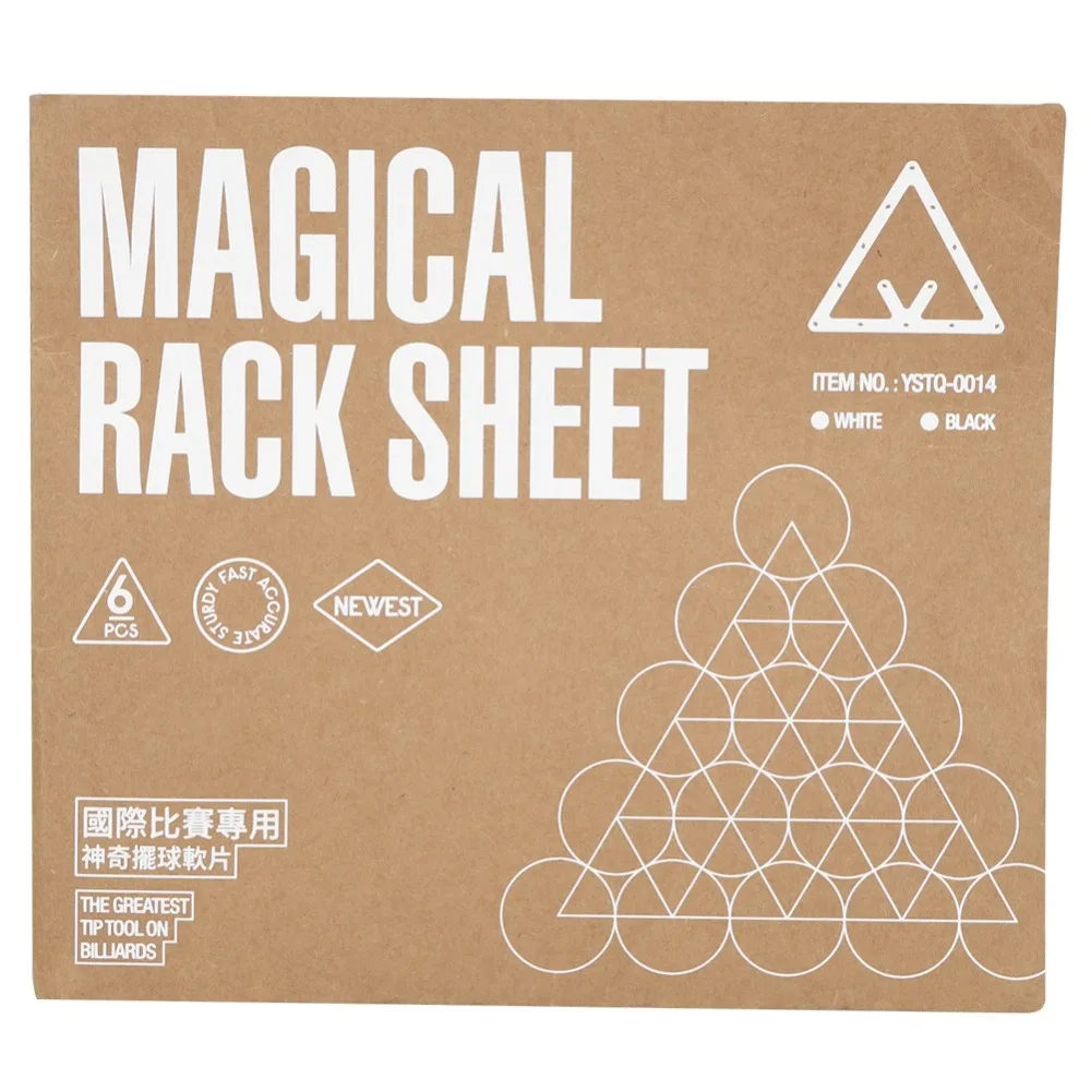 6Pcs White Billiard Magical Rack Smooth Surface AntiTear Pool Rack Sheet Triangle Positioning Rack Pool Table Use
6Pcs White Billiard Magical Rack Smooth Surface AntiTear Pool Rack Sheet Triangle Positioning Rack Pool Table Use