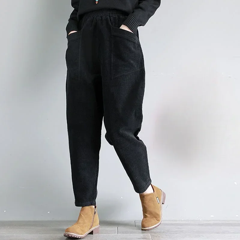 Women's Pants Corduroy Female Trousers Autumn Winter High Waist Casual Cotton Classic New In Comfortable Stretch Vintage Xxl 90s
Women's Pants Corduroy Female Trousers Autumn Winter High Waist Casual Cotton Classic New In Comfortable Stretch Vintage Xxl 90s