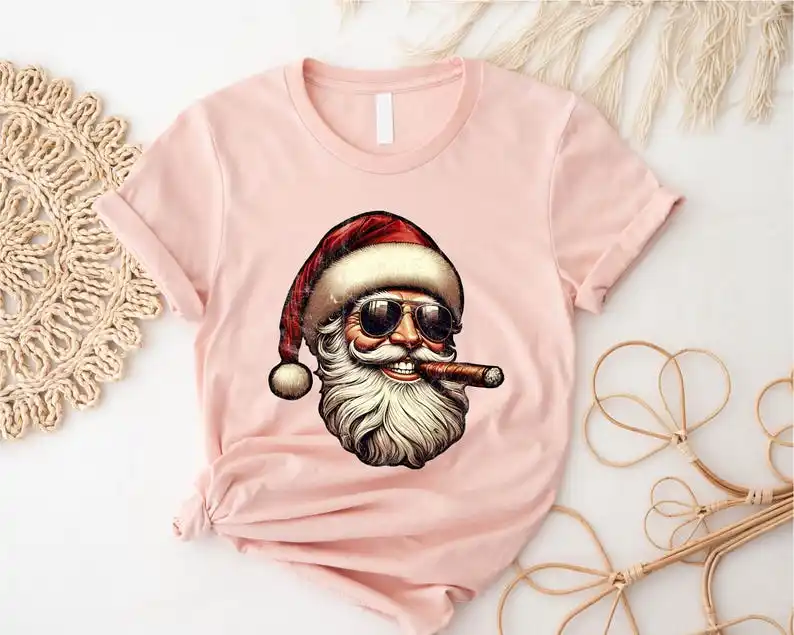 Charismatic Santa Claus Christmas Gift Santa New Claus Merry Christmas Holiday T-shirt Winter T-Shirts Dear Santa Cigar T-Shirt
Charismatic Santa Claus Christmas Gift Santa New Claus Merry Christmas Holiday T-shirt Winter T-Shirts Dear Santa Cigar T-Shirt
