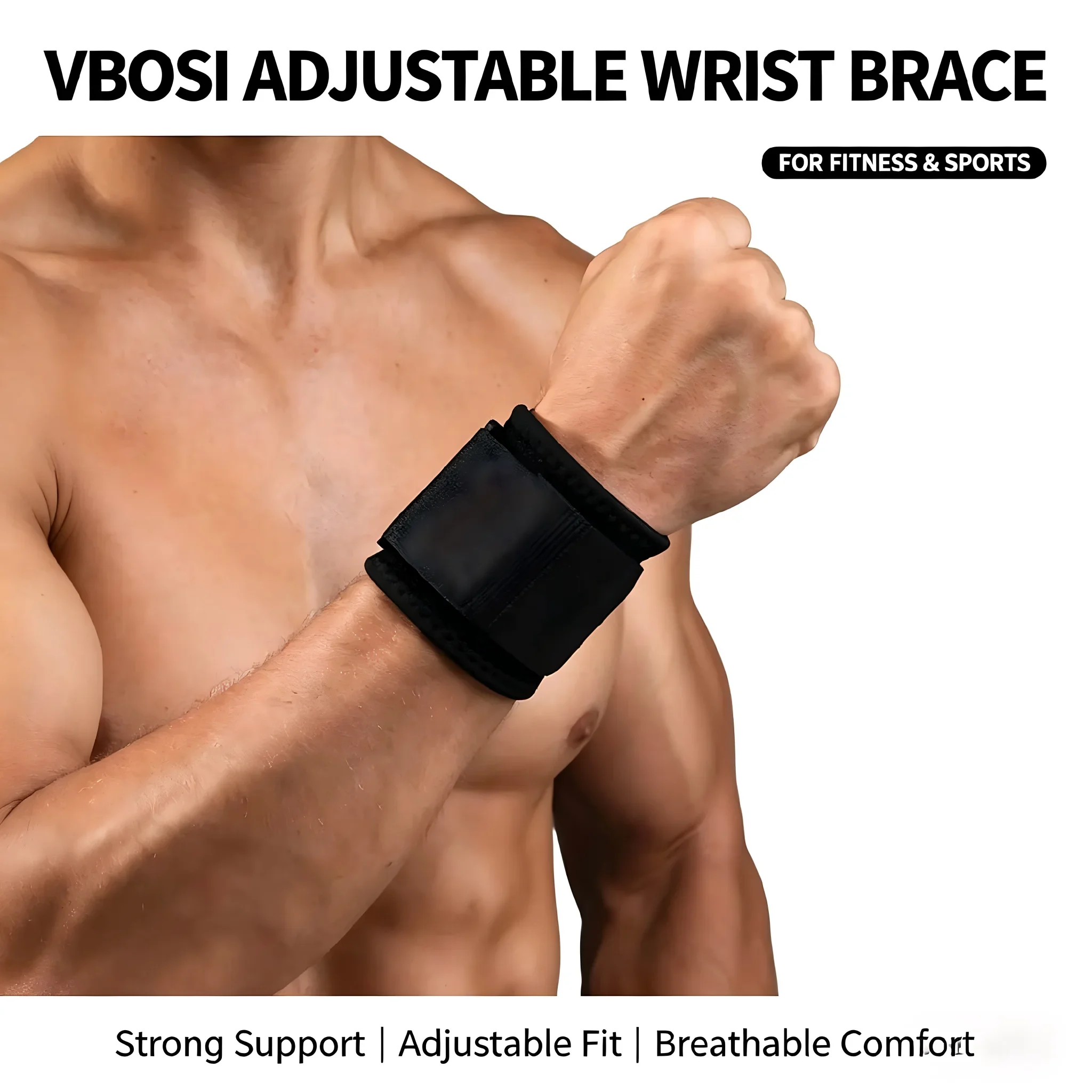 Adjustable Compression Wrist Brace, Professional Wrist Support for Gym, Relieve Wrist Pain, Prevent Injury, One Size Fits All
Adjustable Compression Wrist Brace, Professional Wrist Support for Gym, Relieve Wrist Pain, Prevent Injury, One Size Fits All