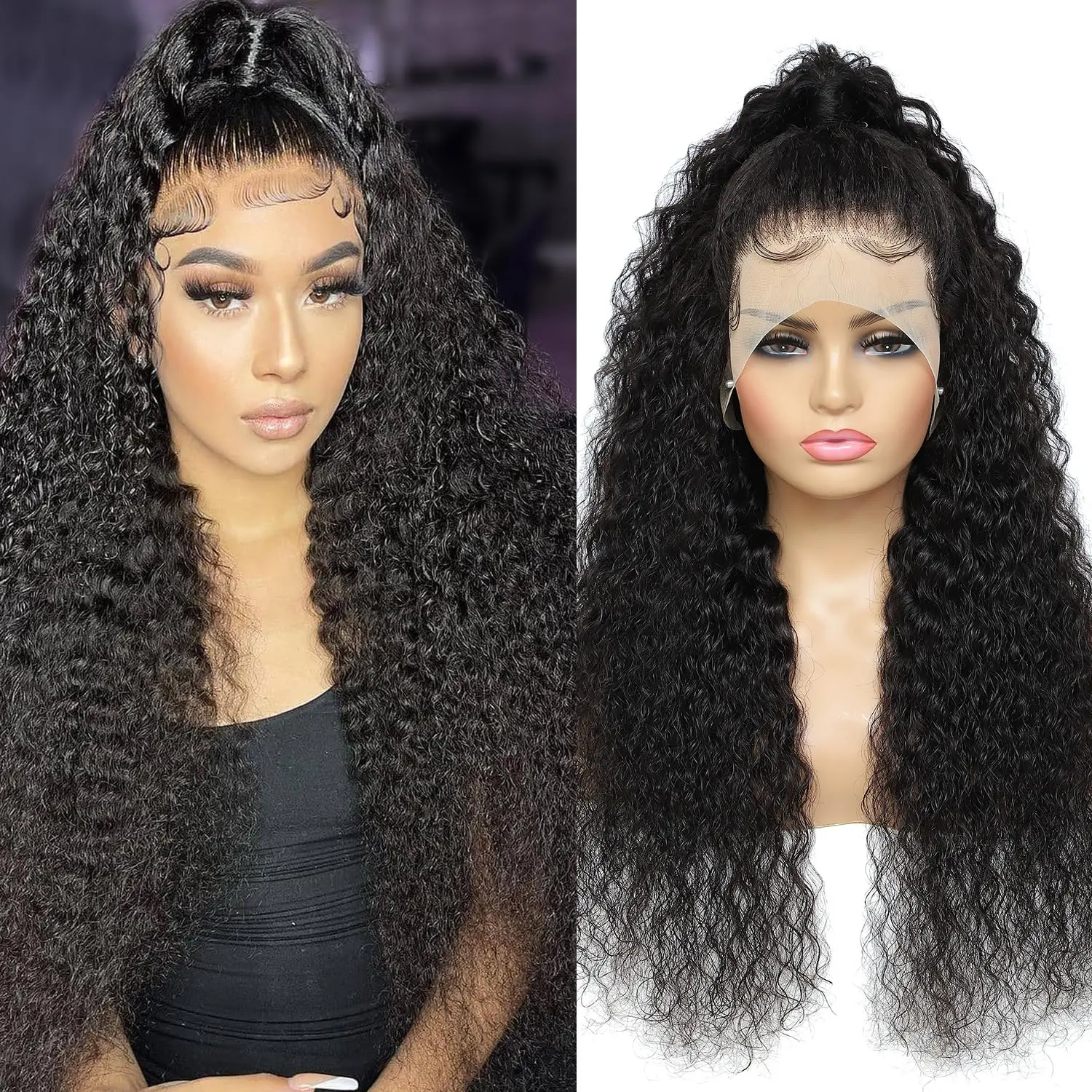 42 Inch Water Wave Curly Lace Front Wigs 13x4 13x6 HD Deep Wave Lace Frontal Wig 5x5 Human Hair Wigs For Women 250% 18Inch
42 Inch Water Wave Curly Lace Front Wigs 13x4 13x6 HD Deep Wave Lace Frontal Wig 5x5 Human Hair Wigs For Women 250% 18Inch