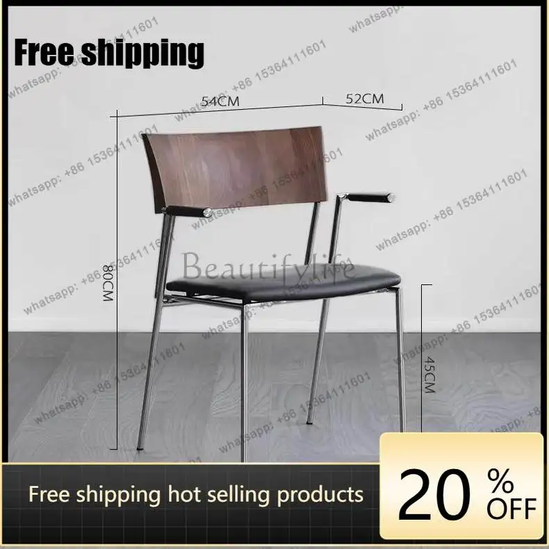 LD North American black walnut dining table and chairs modern simple backrest light luxury book chair
LD North American black walnut dining table and chairs modern simple backrest light luxury book chair