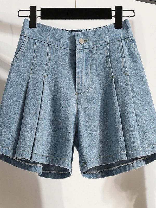 plus Size High Waist Wide Leg Jeans Shorts Casual Comfortable Loose Fit Summer Hot Pants Brand Buckle Fastening Elastic Waist
plus Size High Waist Wide Leg Jeans Shorts Casual Comfortable Loose Fit Summer Hot Pants Brand Buckle Fastening Elastic Waist