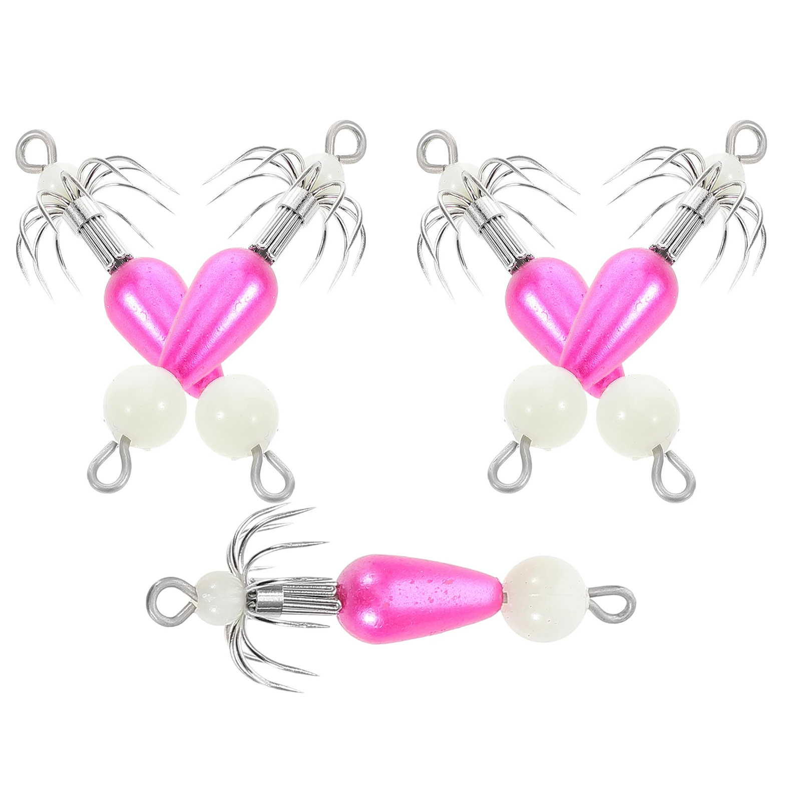 5pcs Squid Hook Glow Dark Bait Fishing Hooks Equipment Tackle Kit Angling Carbon Steel Saltwater Lure Octopus Cuttlefish Night
5pcs Squid Hook Glow Dark Bait Fishing Hooks Equipment Tackle Kit Angling Carbon Steel Saltwater Lure Octopus Cuttlefish Night