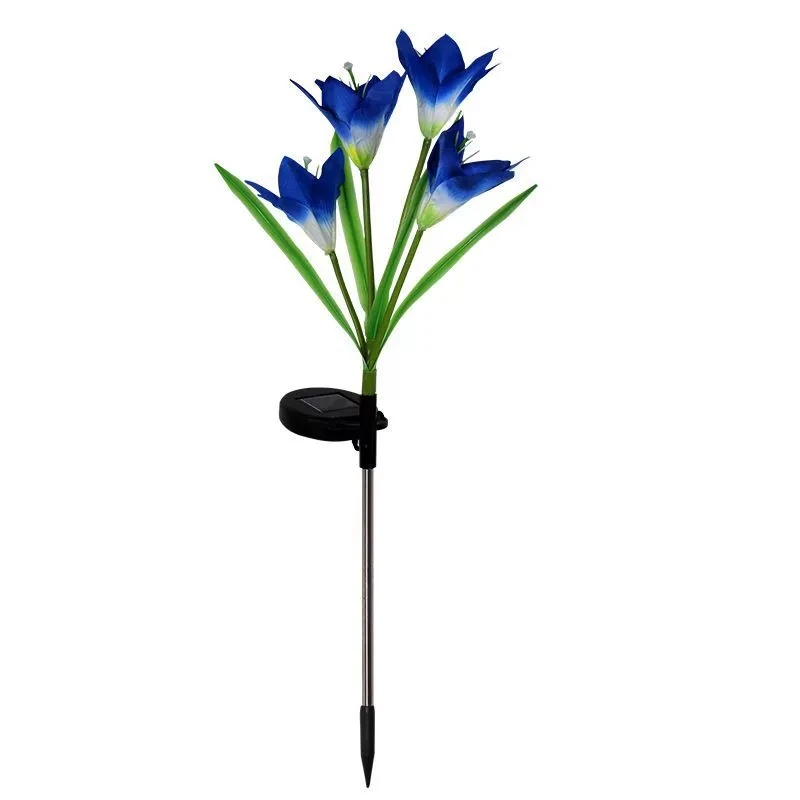 Solar decorative light LED simulation lily flower ground plug light courtyard lawn waterproof wiring free light A2
Solar decorative light LED simulation lily flower ground plug light courtyard lawn waterproof wiring free light A2