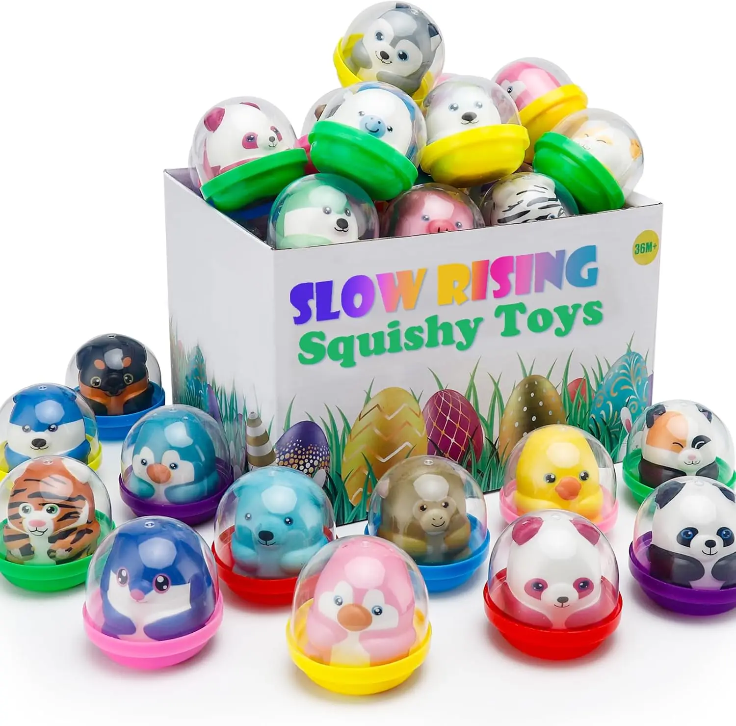 30 Packs Slow Rising Stress Relief Squishy Toys for Kids, Easter Basket Stuffers, Classroom Prizes, Animal Toys
30 Packs Slow Rising Stress Relief Squishy Toys for Kids, Easter Basket Stuffers, Classroom Prizes, Animal Toys