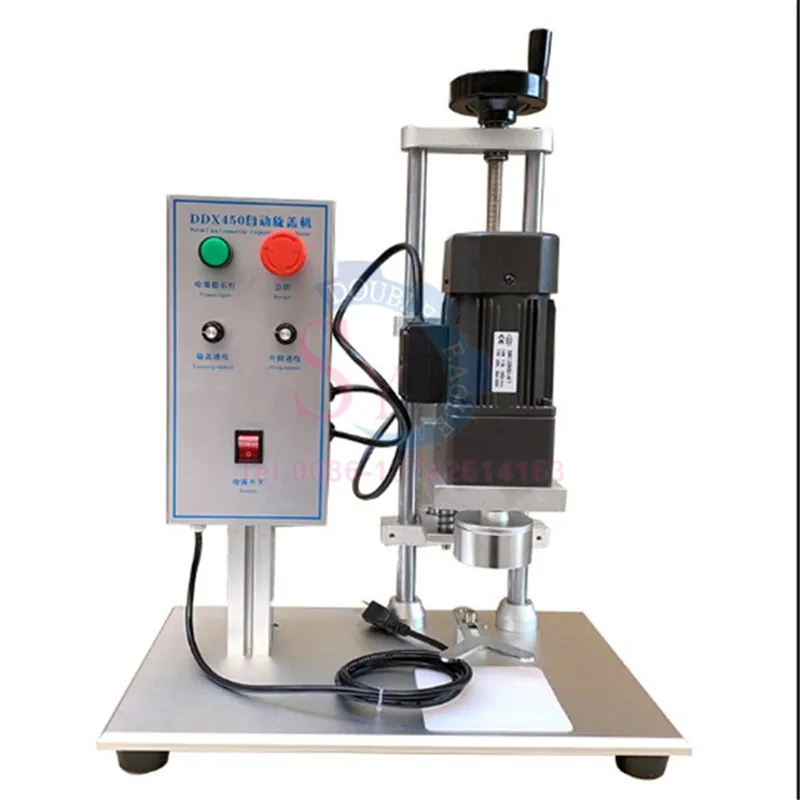 DDX450 Semi-automatic Desktop Electric Capping Machine Double Motor Work Aluminum Head Screw Capping For Plastic Glass Bottle
DDX450 Semi-automatic Desktop Electric Capping Machine Double Motor Work Aluminum Head Screw Capping For Plastic Glass Bottle
