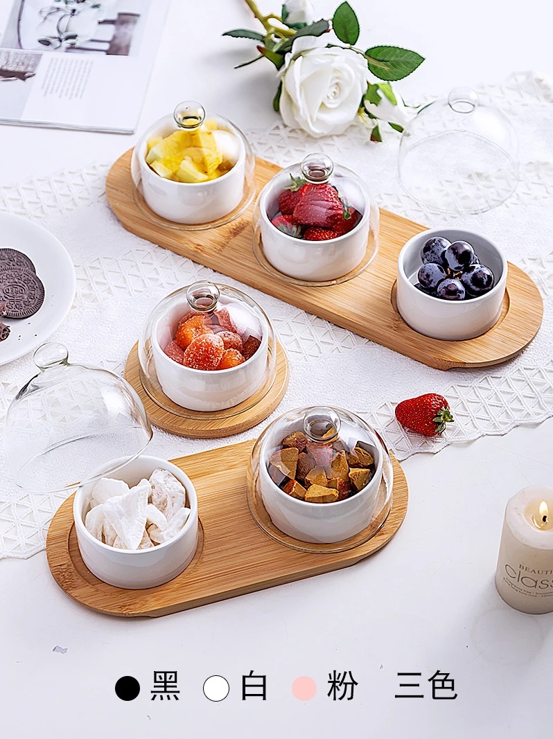 Japanese tableware black ceramic dessert bowl fruit platter creative glass cover household snack plate dried fruit cake plate
Japanese tableware black ceramic dessert bowl fruit platter creative glass cover household snack plate dried fruit cake plate