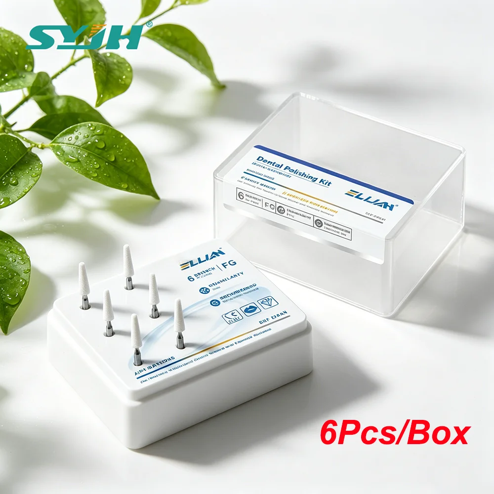 SYJH Dental FG1.6mm White Stone Polishing Burs 6Pcs/Box For Dentistry Finishing Polishing Composite Resin Material Equipment
SYJH Dental FG1.6mm White Stone Polishing Burs 6Pcs/Box For Dentistry Finishing Polishing Composite Resin Material Equipment
