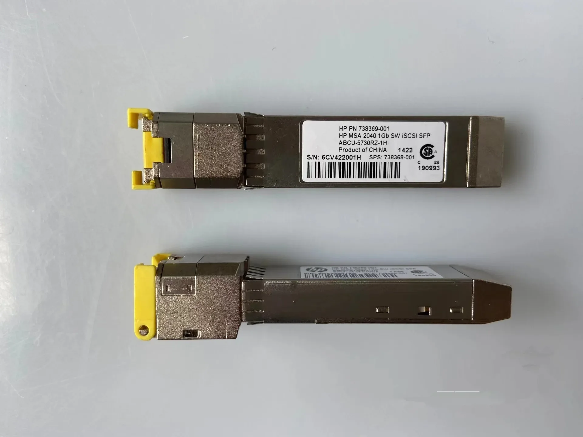 MSA 1GB Module 738369-001 ABCU-5730RZ-1H MSA2040 C8S75A/MSA 1GB SW ISCSI SFP RJ45 Switch Network Transceiver
MSA 1GB Module 738369-001 ABCU-5730RZ-1H MSA2040 C8S75A/MSA 1GB SW ISCSI SFP RJ45 Switch Network Transceiver