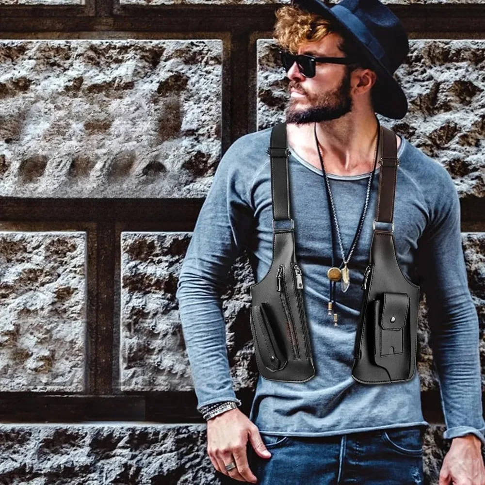 Men's Shoulder Underarm Bag, Anti theft Hidden Adjustable Strap Leather Cover
Men's Shoulder Underarm Bag, Anti theft Hidden Adjustable Strap Leather Cover