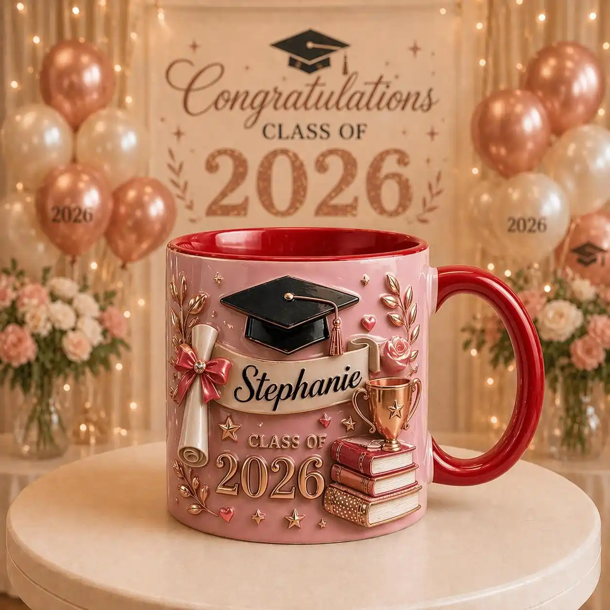 Graduation 3D Effect Coffee Mug Personalized Name, Grads Gift For Daughter, Class Of 2026, Senior 2026 Cup, College Graduation Gift for Her
Graduation 3D Effect Coffee Mug Personalized Name, Grads Gift For Daughter, Class Of 2026, Senior 2026 Cup, College Graduation Gift for Her