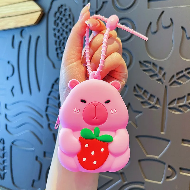 Cute Capibara Wallet Adjustable Capibara Coin Purse Silicone Pendant Bag Safe Capibara Keychain Bag For Kids Gift Birthday
Cute Capibara Wallet Adjustable Capibara Coin Purse Silicone Pendant Bag Safe Capibara Keychain Bag For Kids Gift Birthday