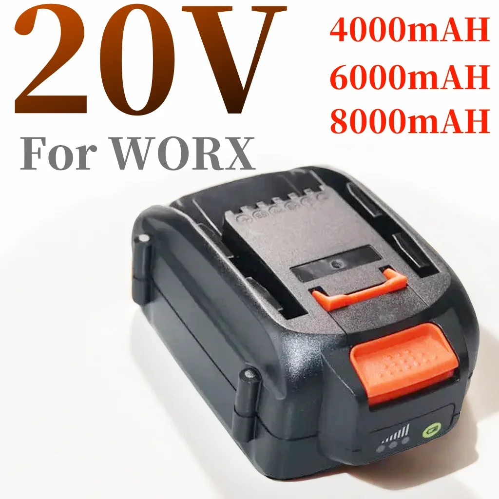 For WORX 20V lithium-ion large capacity brand new battery, suitable for cordless electric tool batteries
For WORX 20V lithium-ion large capacity brand new battery, suitable for cordless electric tool batteries