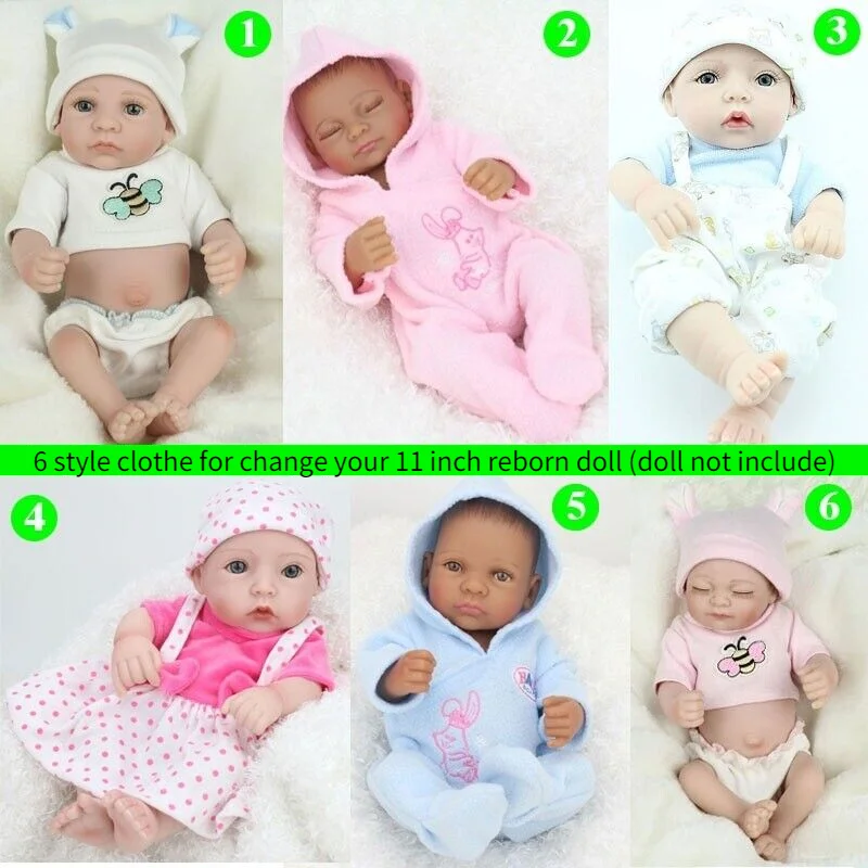 DIY Doll Clothes Outfit Sets Suit for 10-11 inch New Reborn Baby Dolls(NO DOLL)
DIY Doll Clothes Outfit Sets Suit for 10-11 inch New Reborn Baby Dolls(NO DOLL)