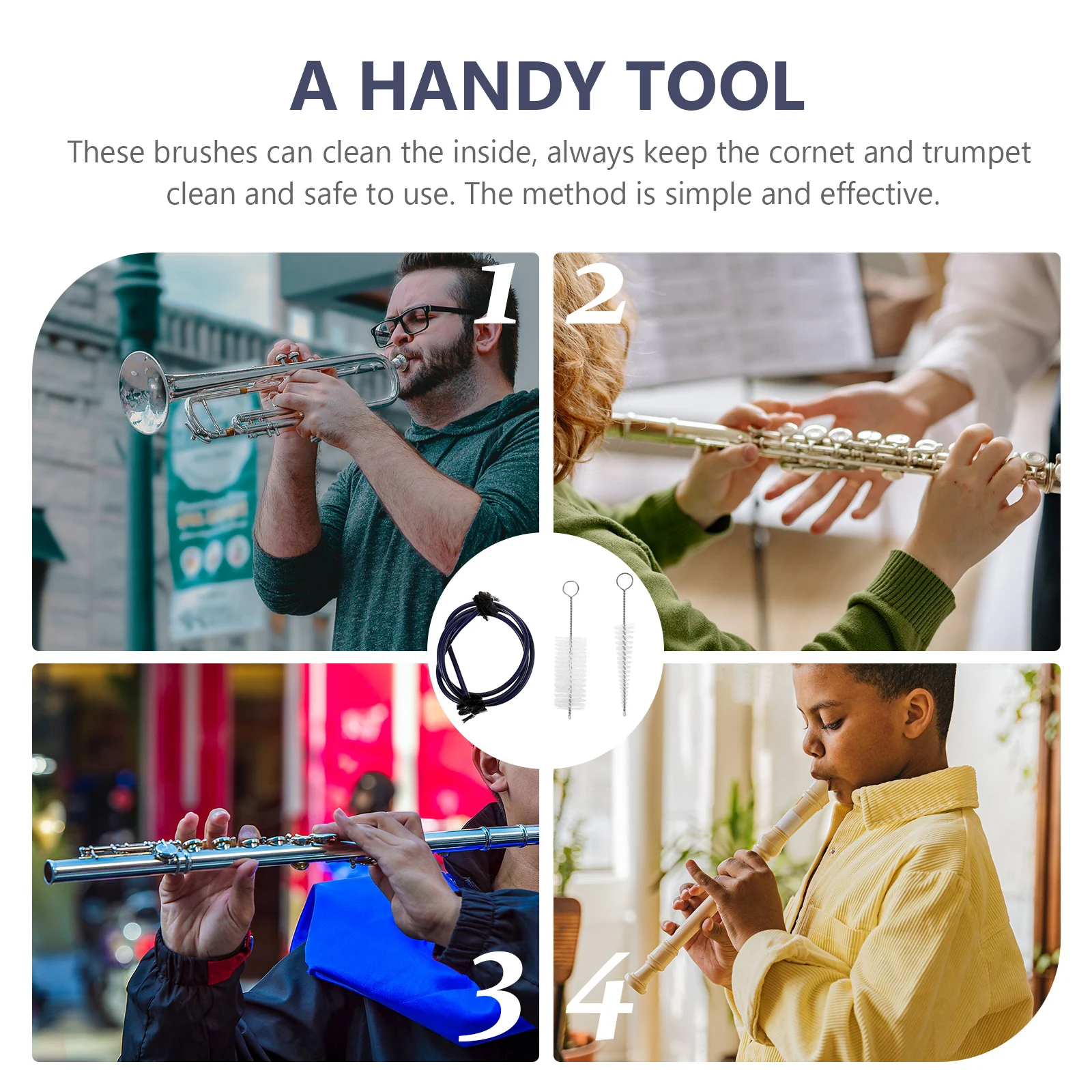 Cleaning Brush Set Trumpet Mouthpiece Gear Supplies for Maintenance Accessories Brushes
Cleaning Brush Set Trumpet Mouthpiece Gear Supplies for Maintenance Accessories Brushes